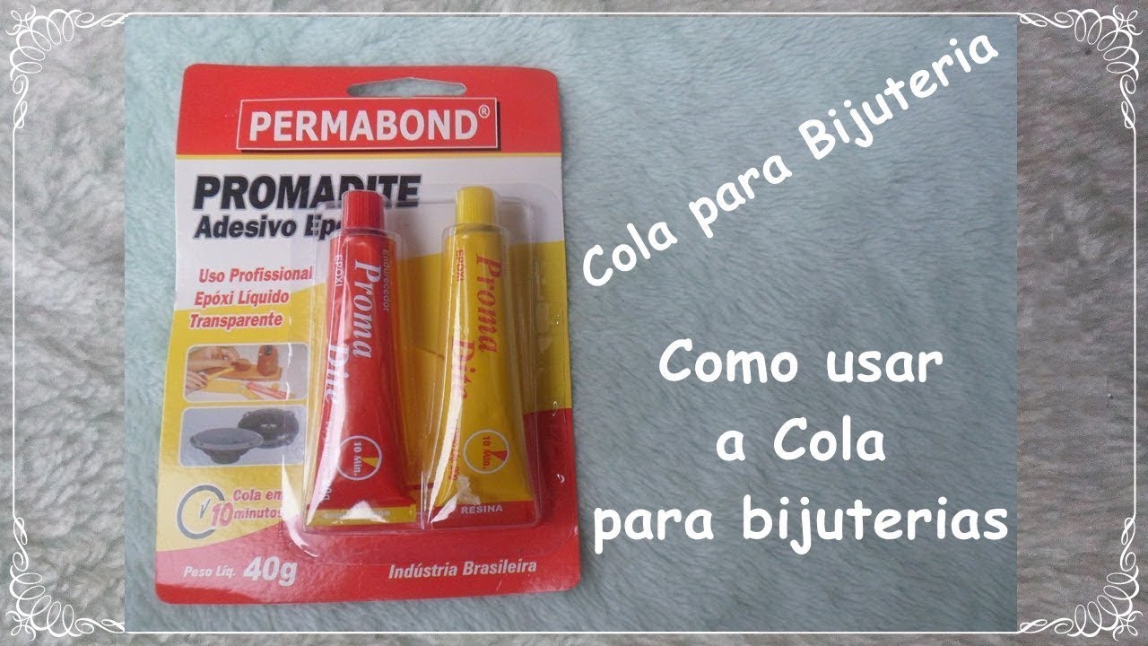 Artesanato Como Fazer Bijuterias COLA PARA BIJUTERIAS E METAIS