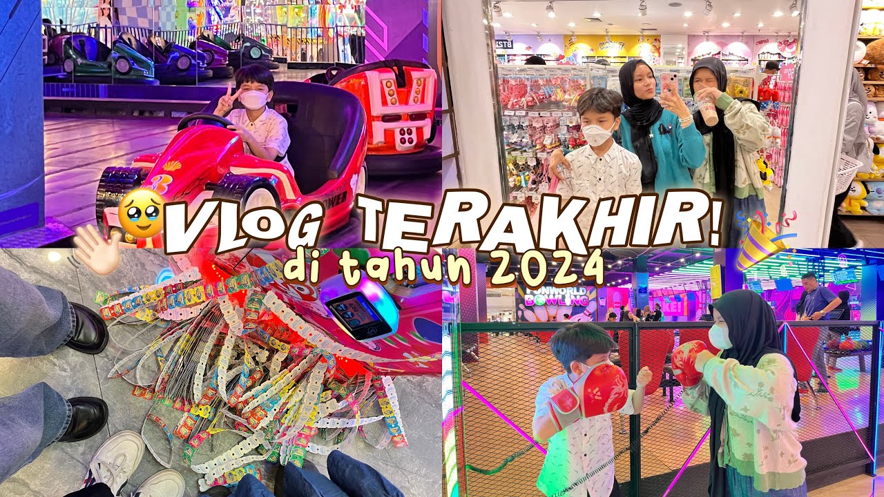 VLOG TERAKHIR! Special Main Bertiga di Funworld✨ KITA DAPET BANYAK TIKET😍‼️ - vlog real life #34 -