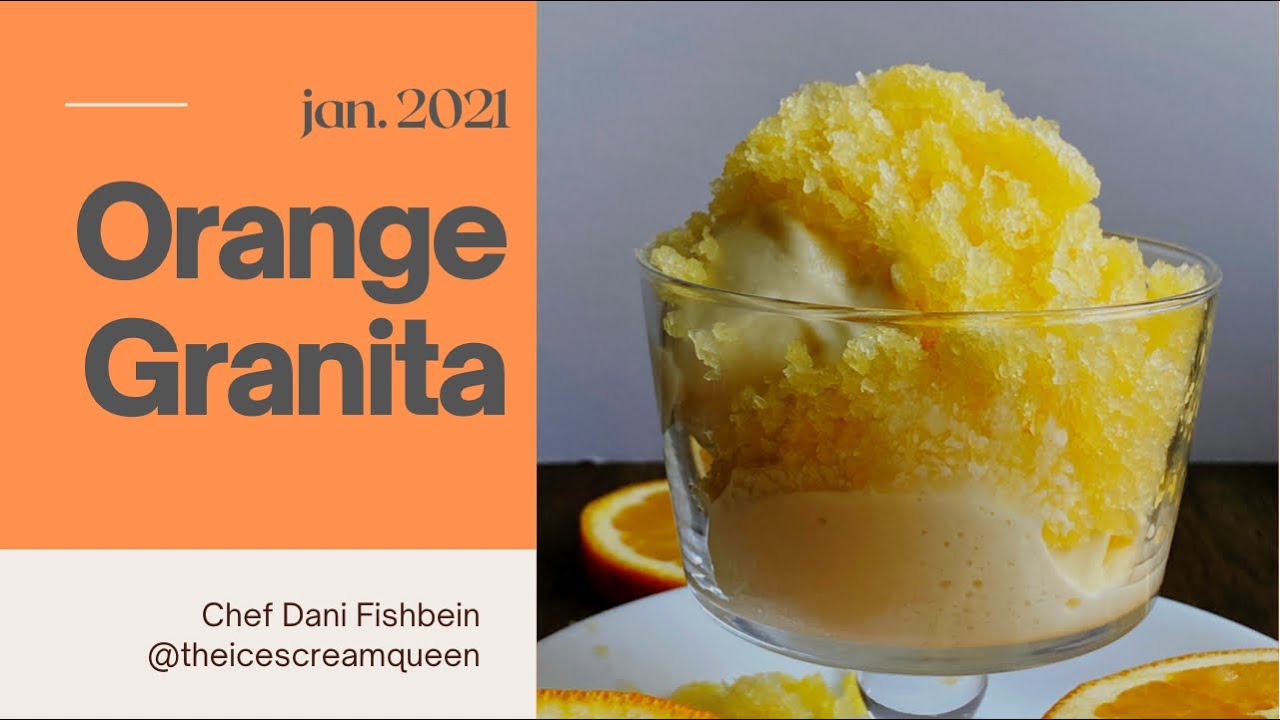Orange Granita | Traditional Italian Ice Recipe |Healthy Dessert Recipes to Kick Off 2021!