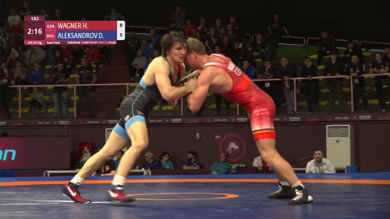1/2 GR - 82 kg: H. WAGNER (GER) v. D. ALEKSANDROV (BUL)