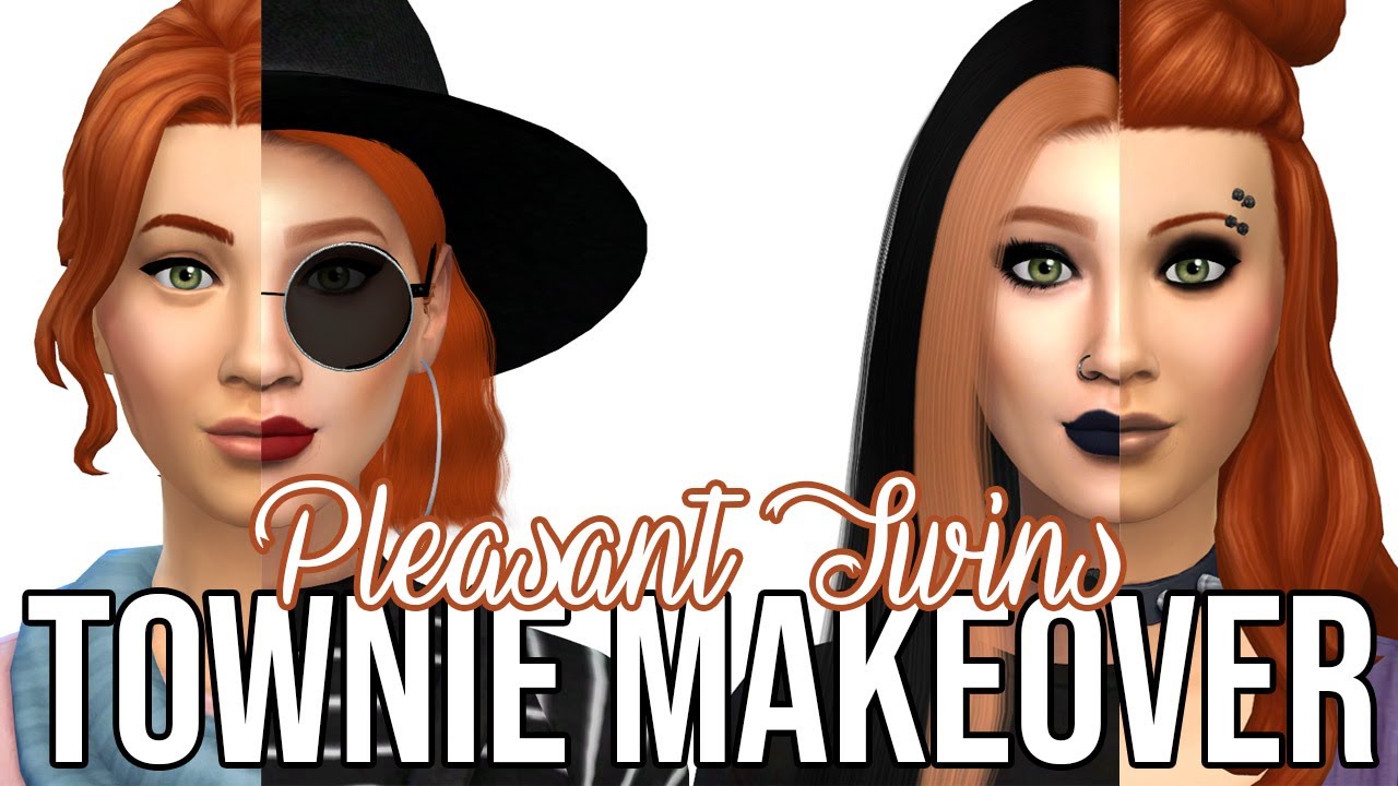 The Sims 4: Townie Makeover || Pleasant Twins