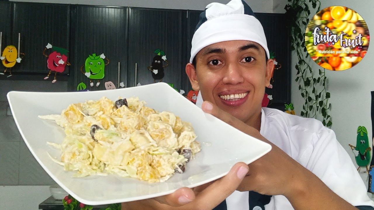🥗 Ensalada fría de Piña🍍 / Deliciosa y fácil de preparar👩‍🍳