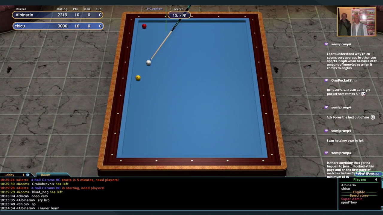 Albinario vs Chicu 3 Cushion WC