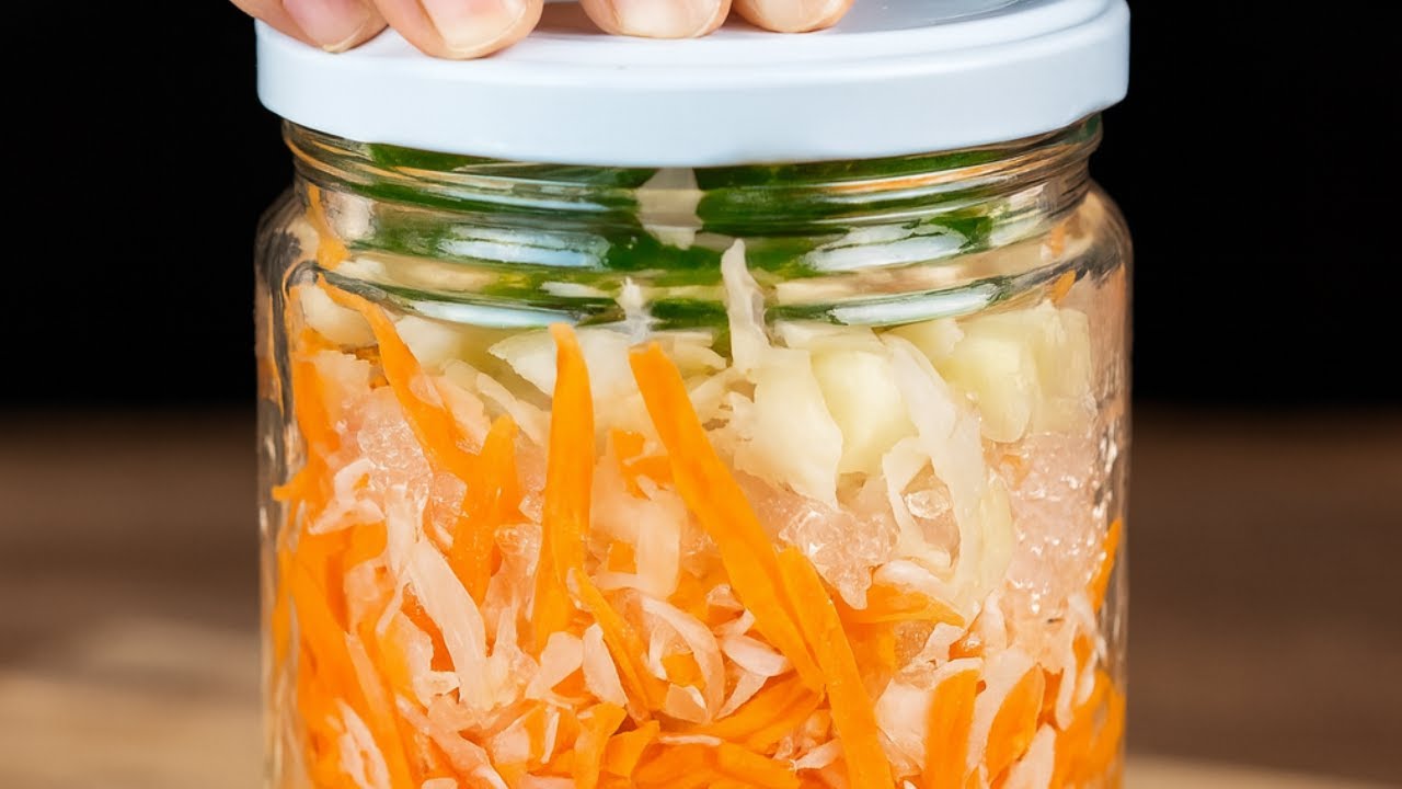 Delicious pickled cabbage that everyone wants the recipe for.
