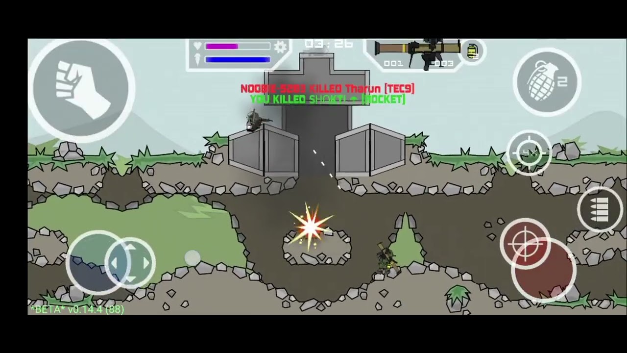 Quick gameplay explain the hacker and leger|mini militia classic D2