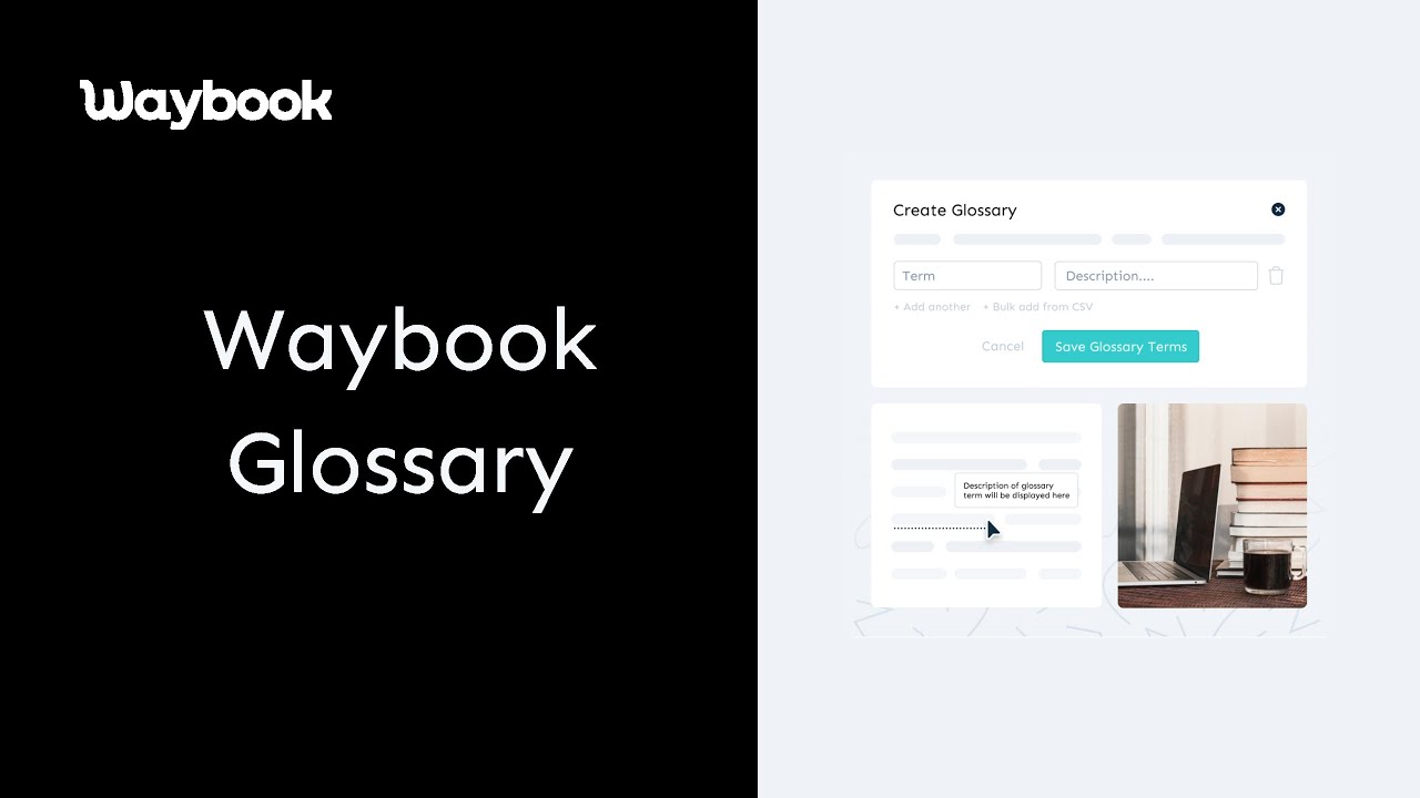 Waybook Glossary