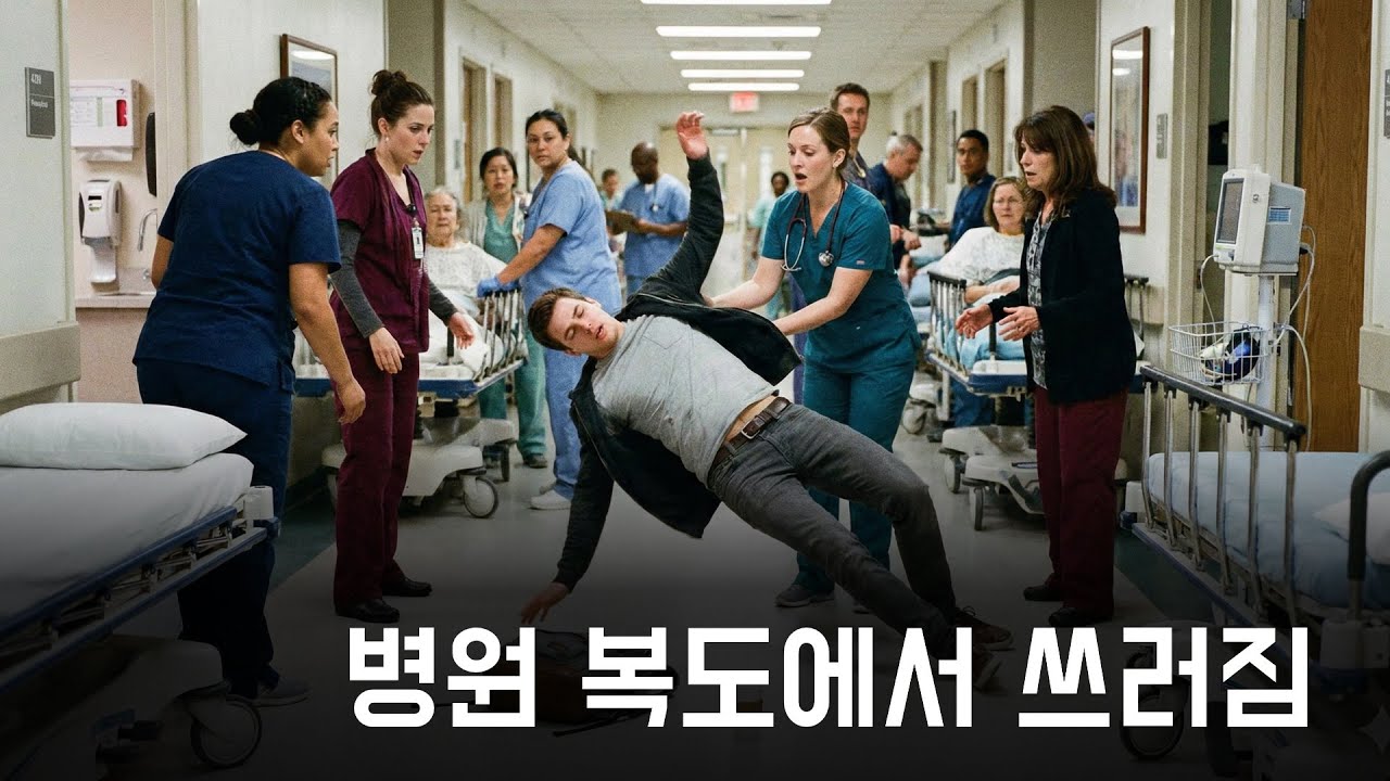 병원 복도에서 우당탕탕.. 무슨 일이?