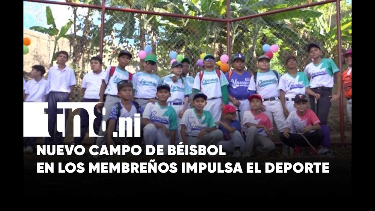 Nuevo campo de béisbol fortalece el deporte y la convivencia en Los Membreños