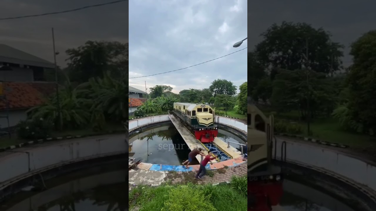 Kereta Vintage Proses Puter Balik 😄 #keretaapi #keretakrl #lokomotif