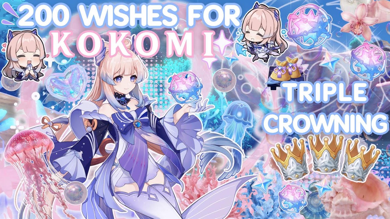 kokomi is finally here!🪼⋆.ೃ࿔*:･🫧genshin impact🎐