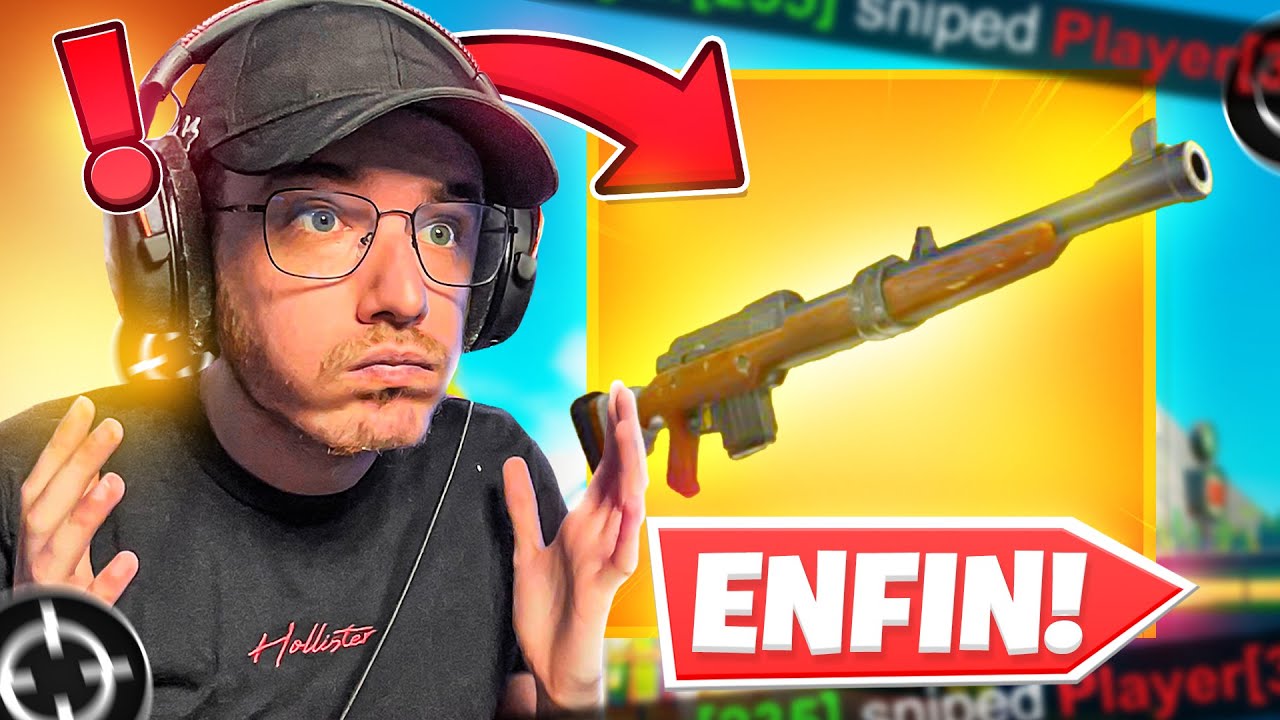 ENFIN le RETOUR de LA CARABINE sur FORTNITE ça FAIT PLAISIR !