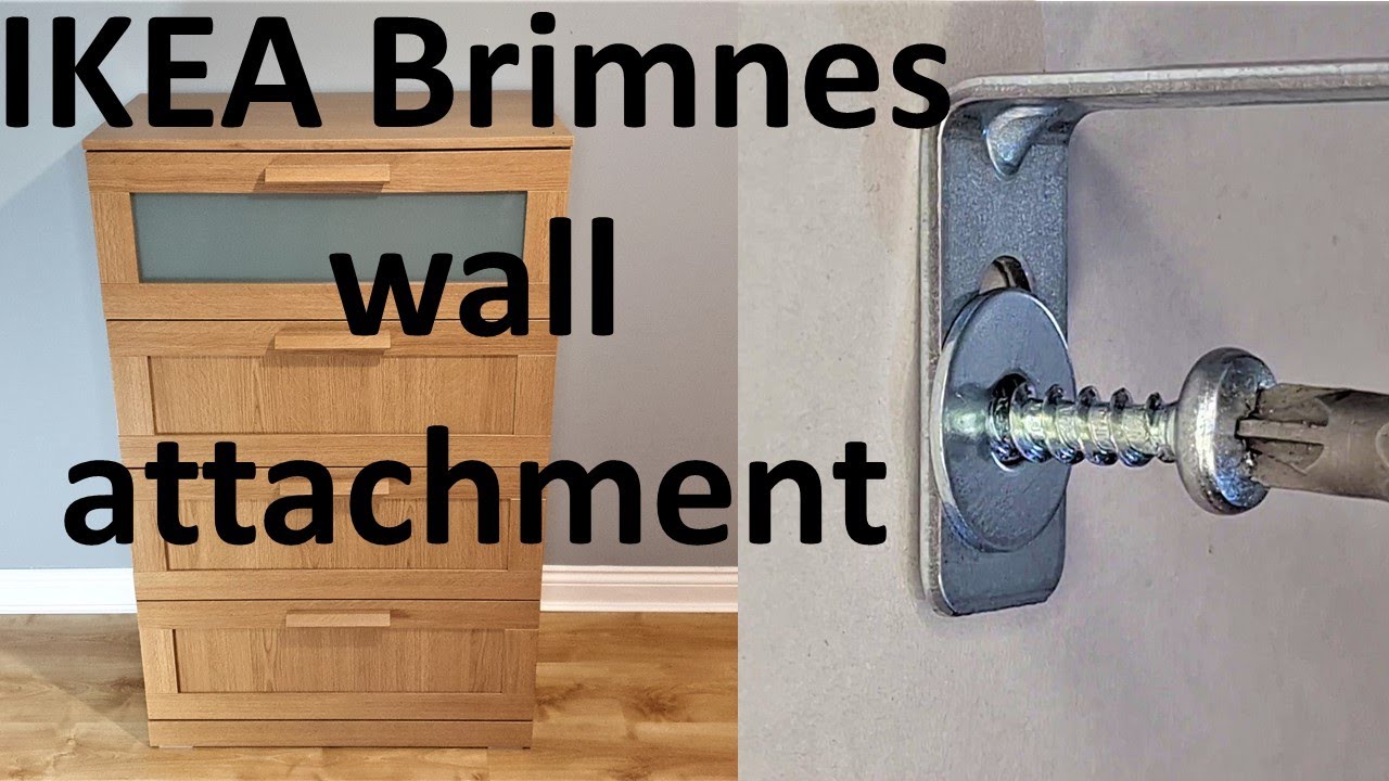 How to attach Ikea chest of drawers to the wall