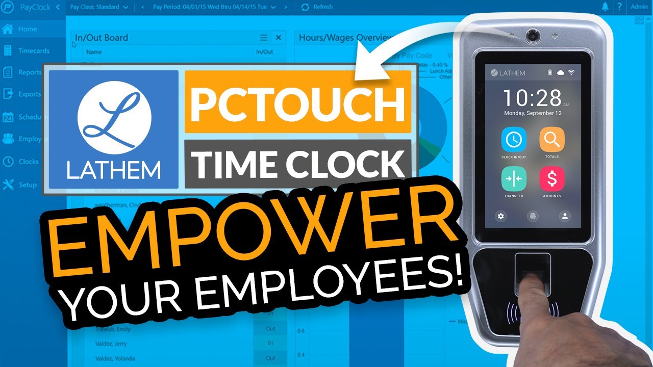 Empower Your Employees - Lathem's PCTOUCH Fingerprint Time Clock
