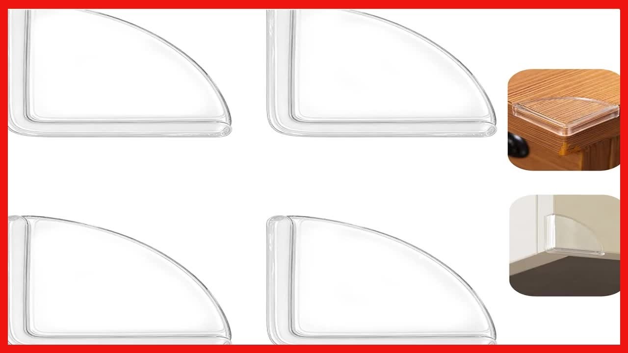 Clear Corner Protectors for Sharp Furniture Edges