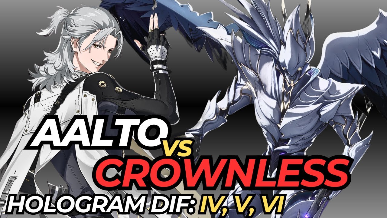 Aalto Main Vs. Crownless Hologram 4, 5, 6 (IV, V, VI) Wuthering Waves