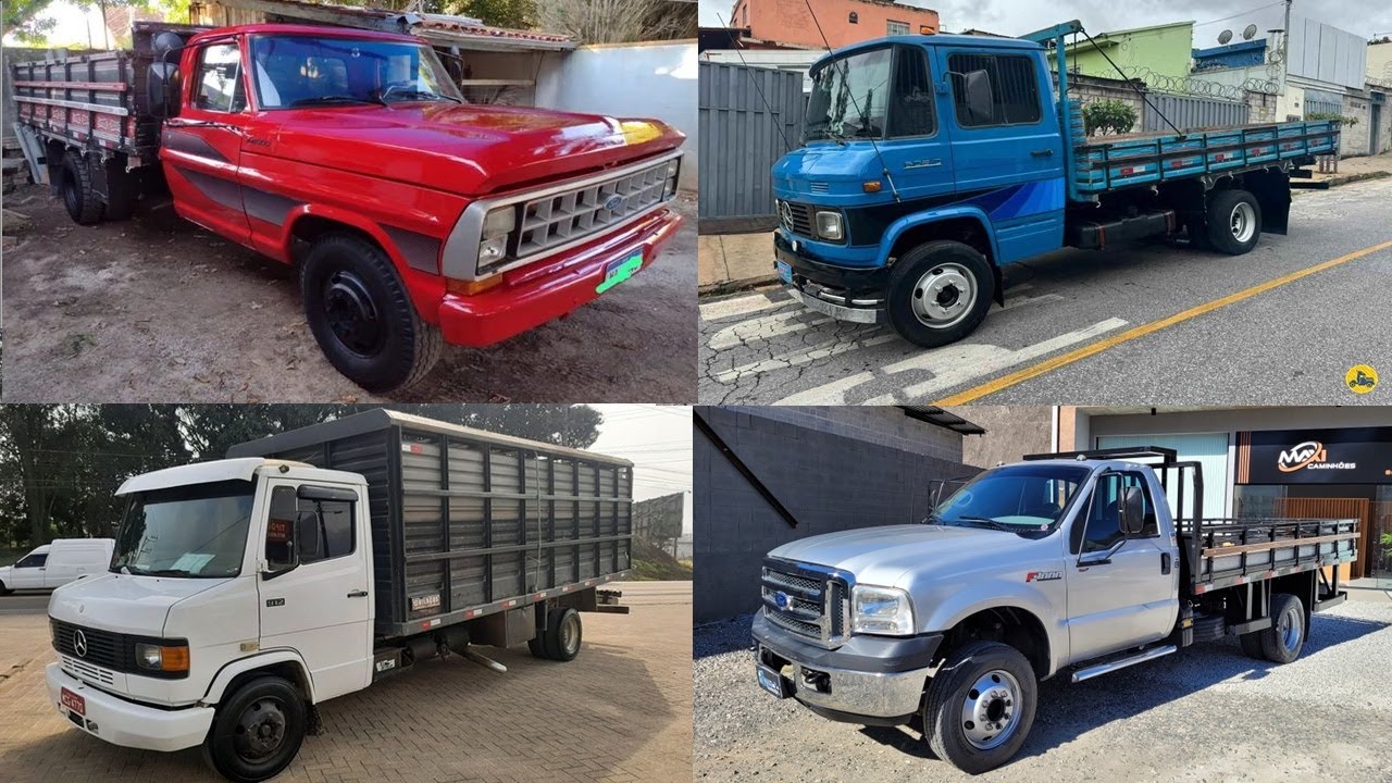 CAMINHÕES 3/4 À VENDA A PARTIR DE 33 MIL (Ford F4000 e Mercedinha 608 708 709 710 e 912)