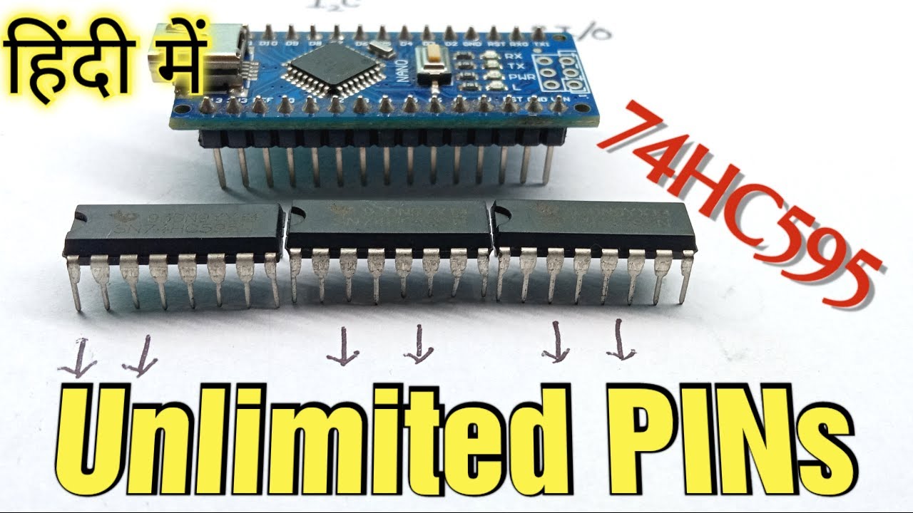 Unlimited Output Possible ? 74HC595 SIPO Shift Register in Hindi