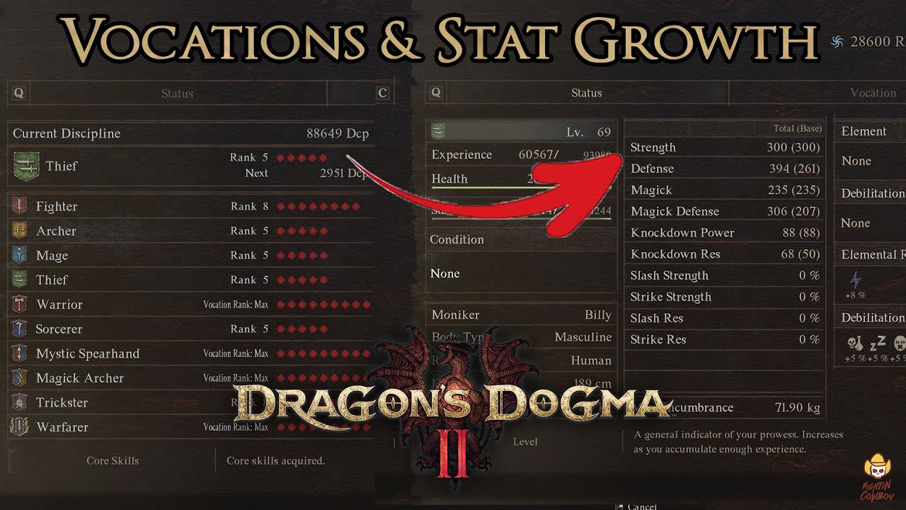 Dragon's Dogma 2 - Vocations & Stat Growth
