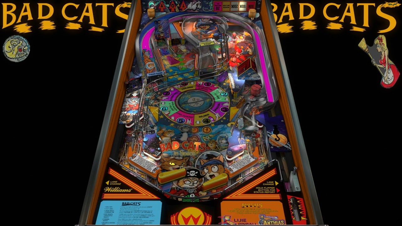 Bad Cats In Space Pinball VPX