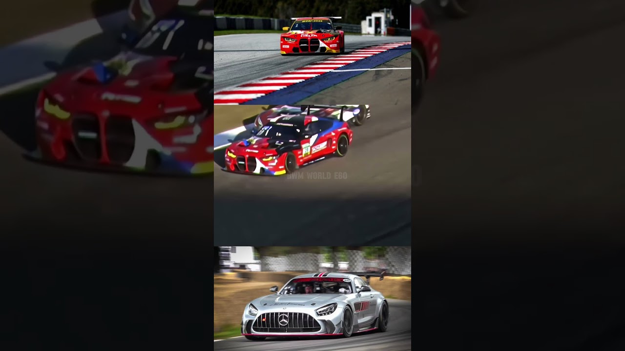 BMW M4 GT3 VS Mercedes AMG GT3 #shorts #bmw #m4gt3 #mercedes #amg #gt3