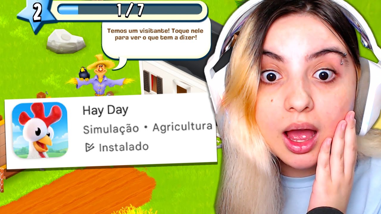 Joguei HAY DAY pela primeira vez e Virei uma FAZENDEIRA 🤠