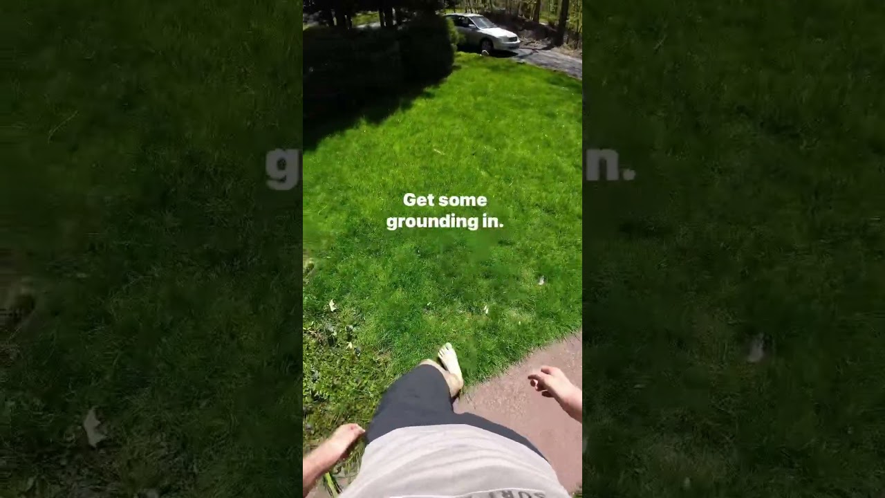 Doing a little morning grounding with the earth