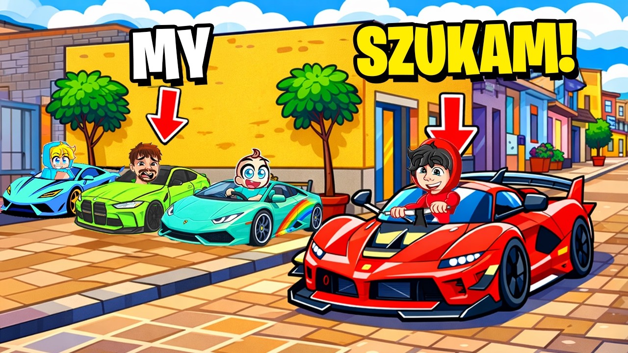 WIELKI CHOWANY AUTAMI w GTA 5 CAŁYM PALIONOWEM!
