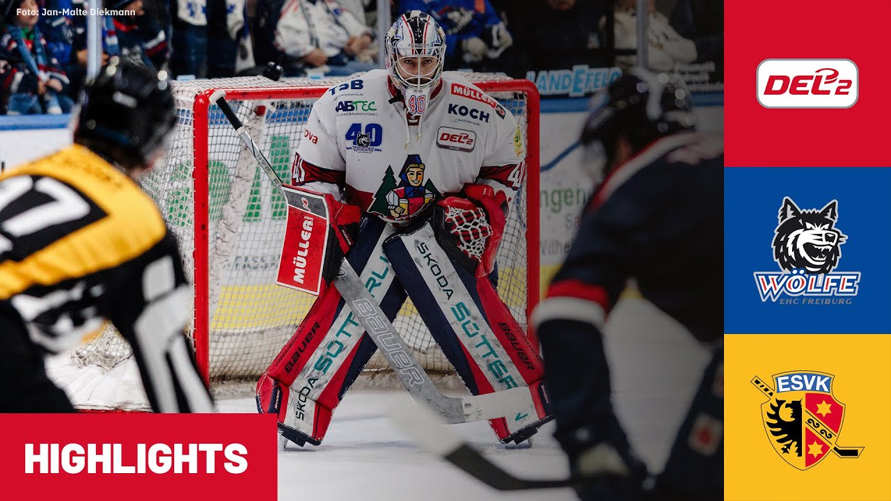 DEL2: EHC Freiburg vs. ESV Kaufbeuren | Highlights