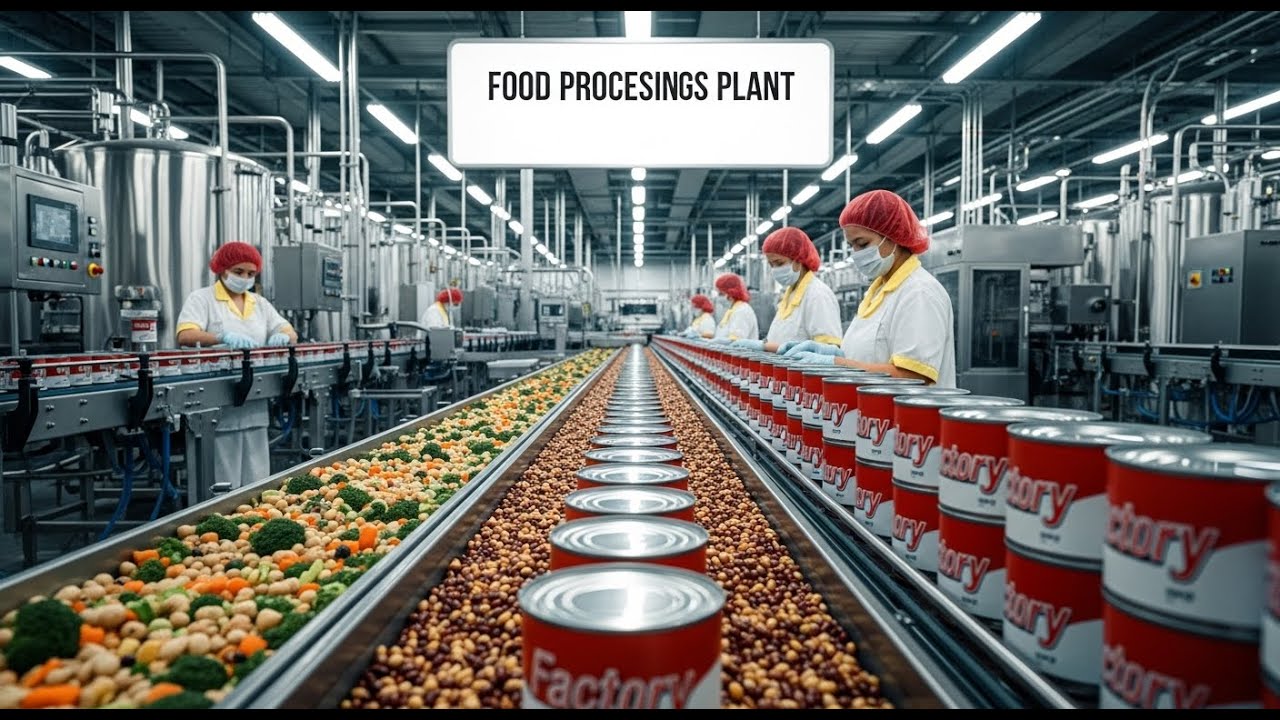 Inside the Canned Food Factory &ndash; Full Step-By-Step Production Process