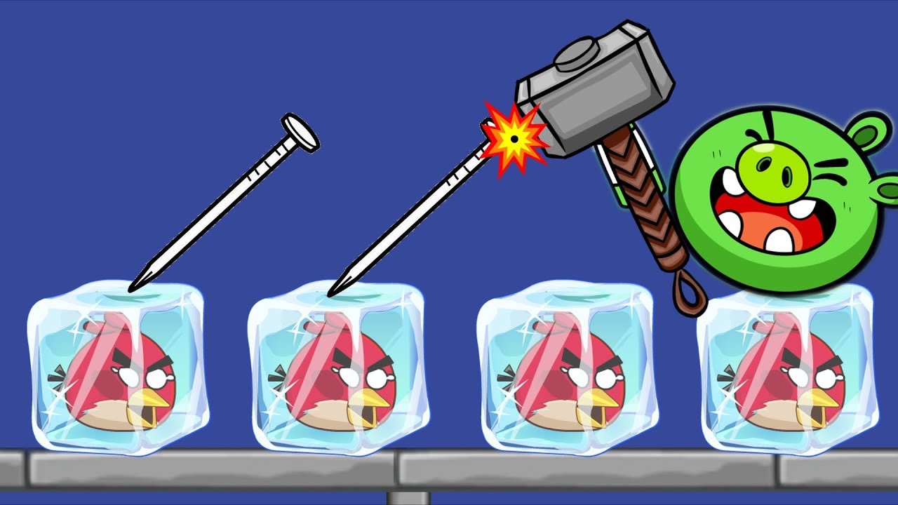 Unfreeze Angry Birds - DRAW WATER WAY TO RESCUE FROZEN ANGRY BIRDS