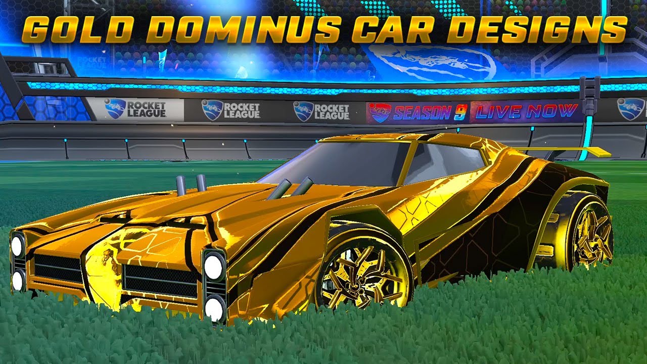 Gold Dominus Car Designs - Rocket League