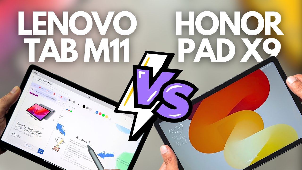 Lenovo Tab M11 против HONOR Pad X9 | Бюджетный обзор — как они сравниваются?
