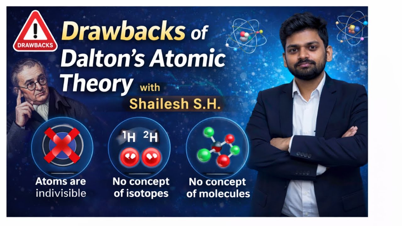 Drawback of Dalton atomic theory 
