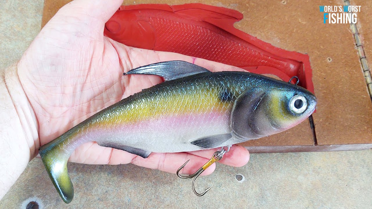 Amazing REALISTIC SHAD Bait, Who Made the Mold???