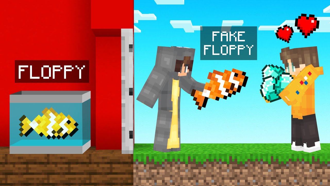 I TRICKED Him For DIAMONDS With A FAKE FISH! (Minecraft)