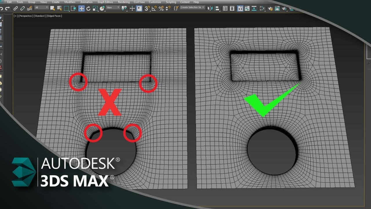 Como Arredondar Cantos sem interferir na Geometria 3ds Max