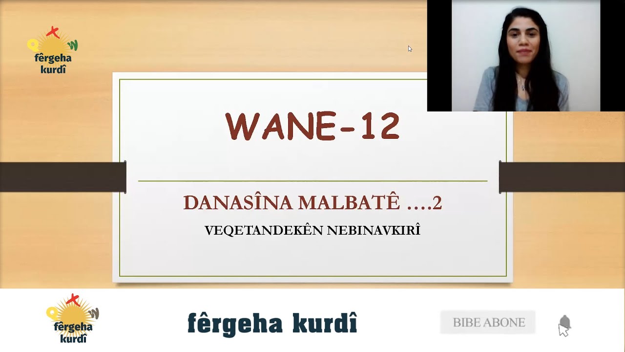 Kürtçe Dil Kursu || A1 Seviyesi / Ders 12: Danasîna Malbatê-2, Veqetandekên Nebinavkirî (Tamlamalar)