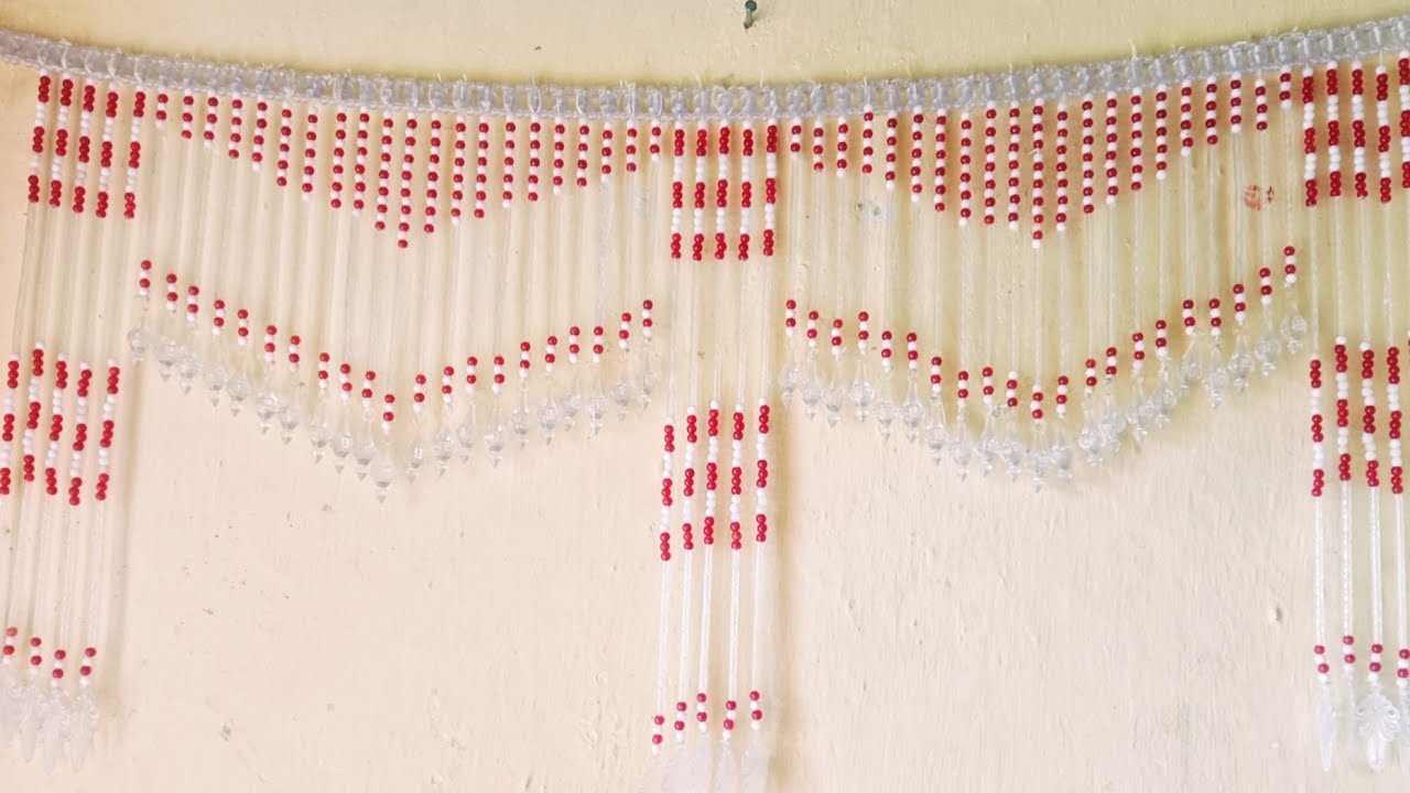 Crystal beads door hanging making video 
