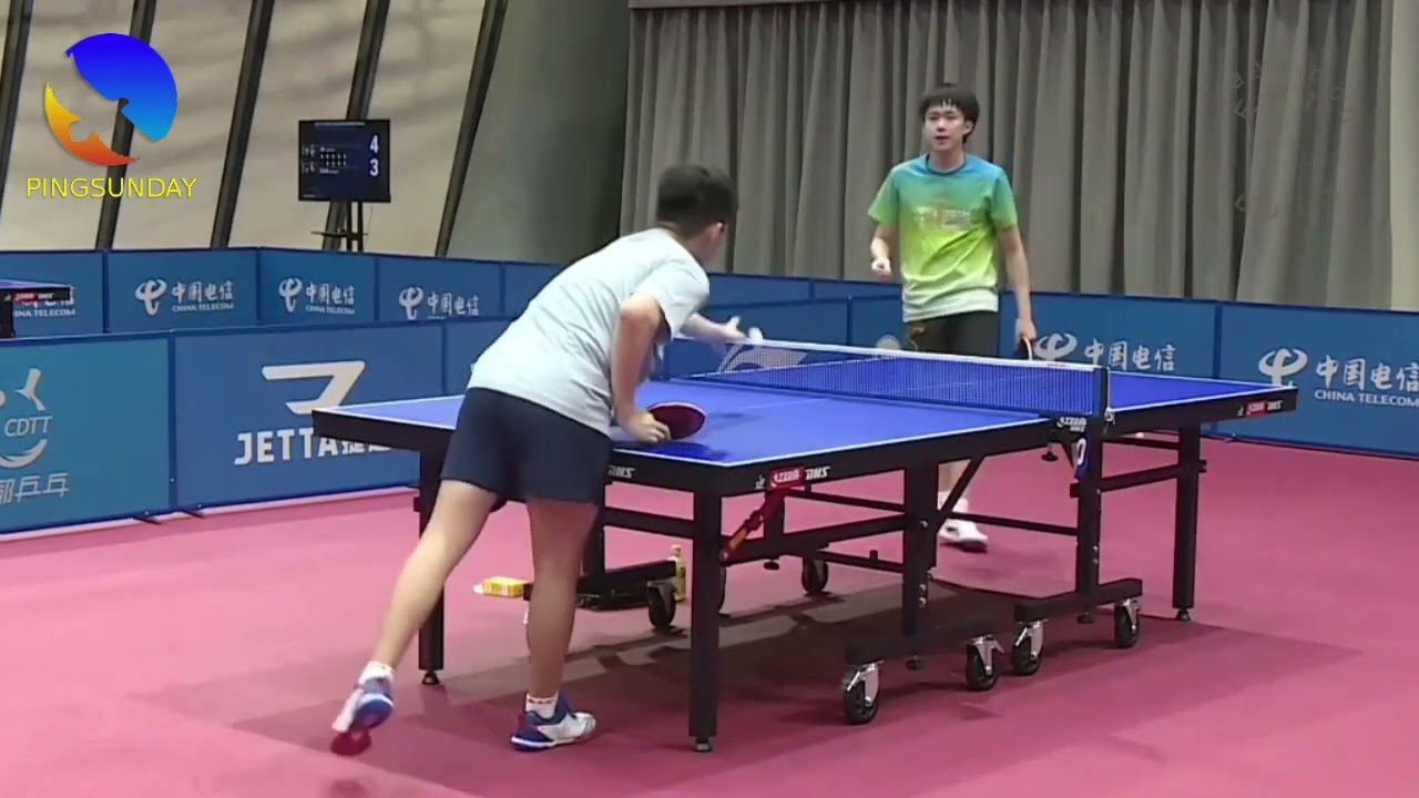 Lin Shidong, Kuai Man, Wang Chuqin  training 2023
