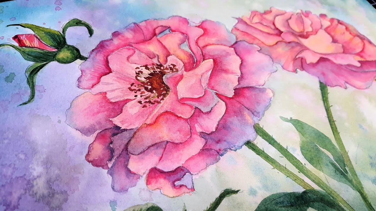 Watercolor Rose // Sketchbook Sunday