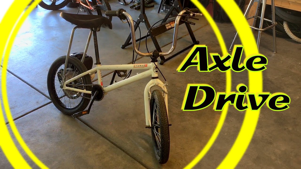 How I built the Easiest 4 Stroke Motorized Bike | Axle Drive