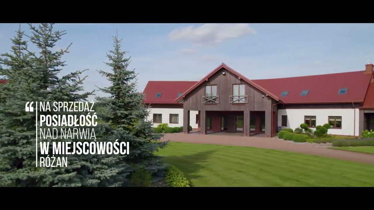 Spektakularna posiadł&oacute;ść nad Narwią - R&oacute;żan