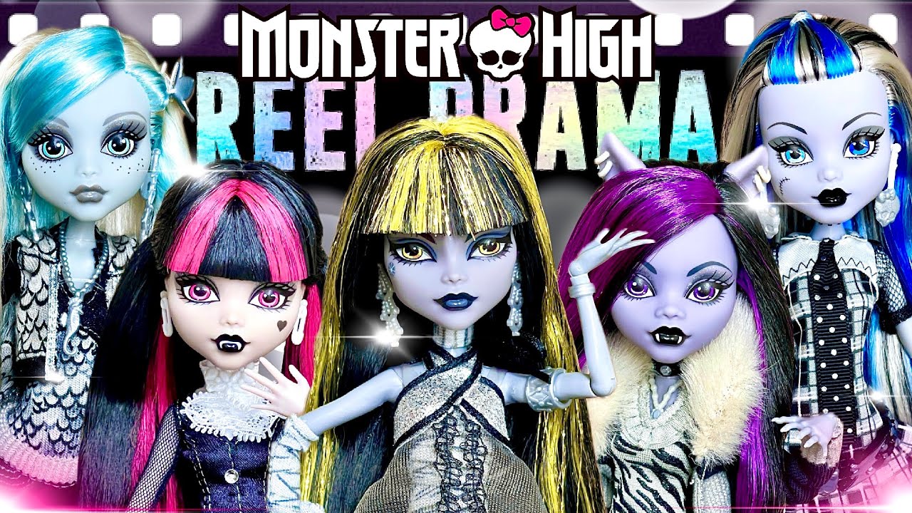 Monster High REEL DRAMA DOLLS Complete IN DEPTH Unboxing REVIEW, HAIR WASH & OG Comparisons!!🎞️🔥🍵