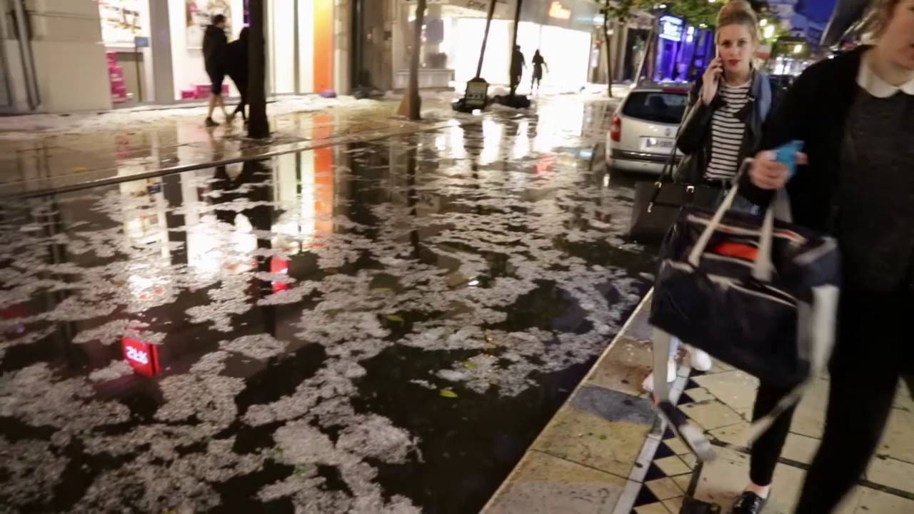orage de grêle à Vichy