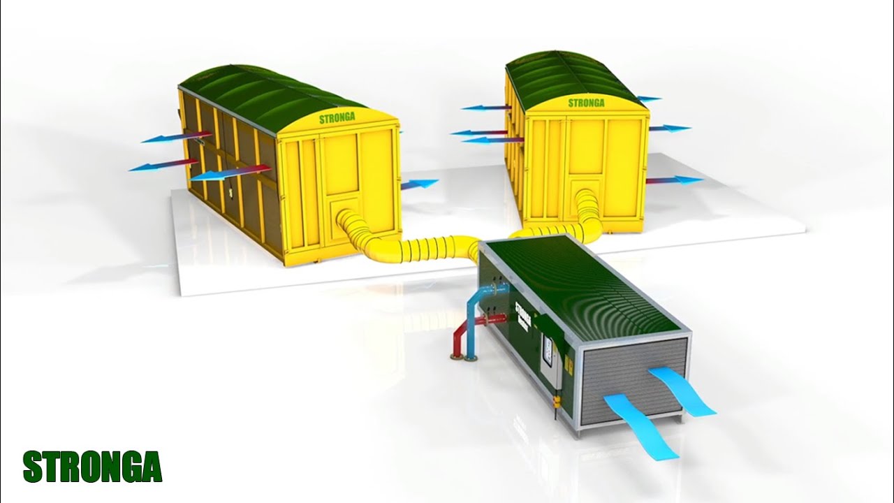 Stronga Heatex Air Handling Unit | Heat Exchanger for Drying Wet Materials & By-Products