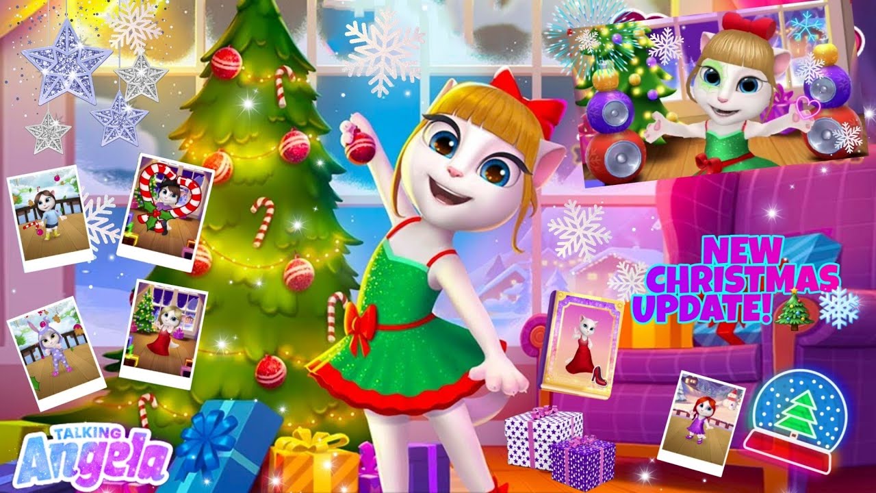 My Talking Angela💝|New Christmas update!😉🌲🎁/Thank you so much for 2K Subscribers! 🥳🎆💜