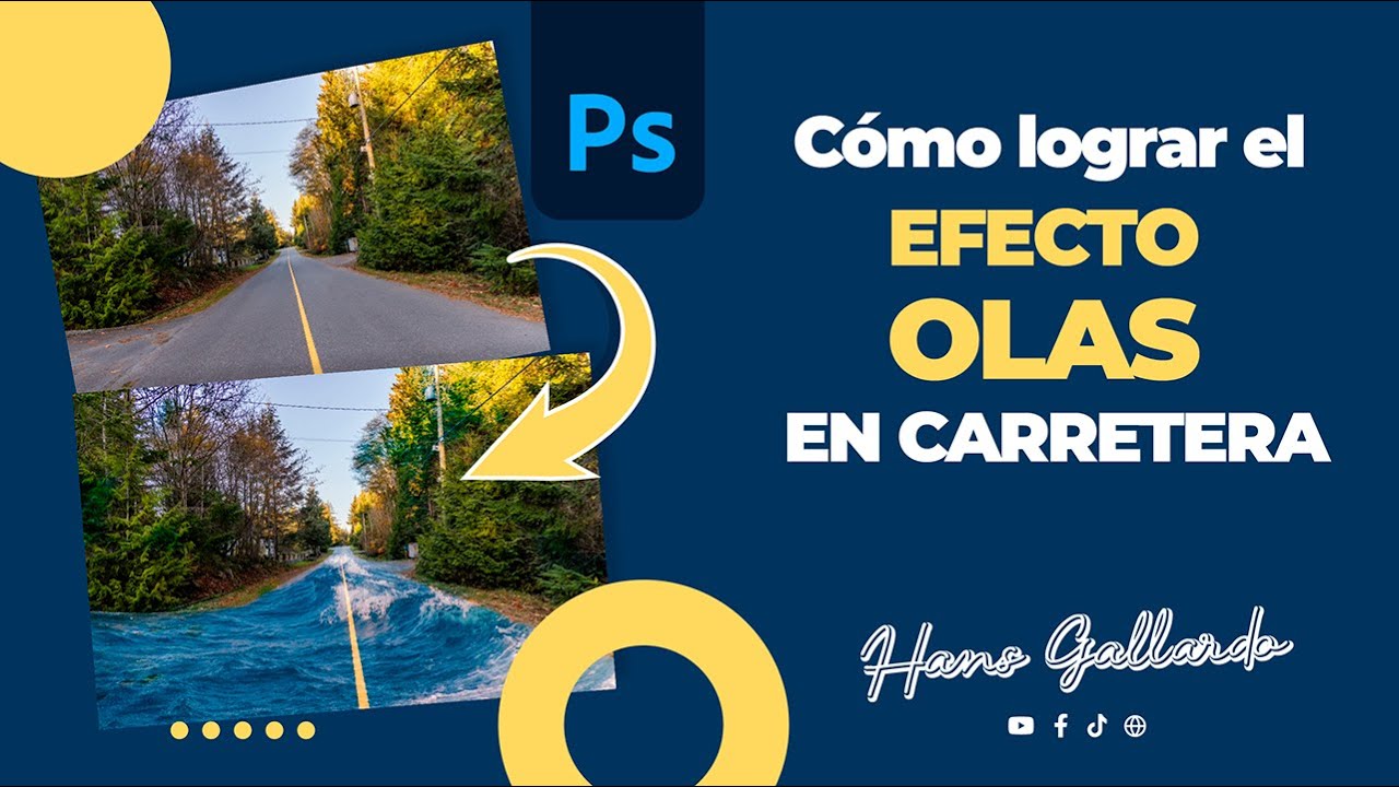 CÓMO DAR EFECTO OLAS EN UNA CALLE | Photoshop