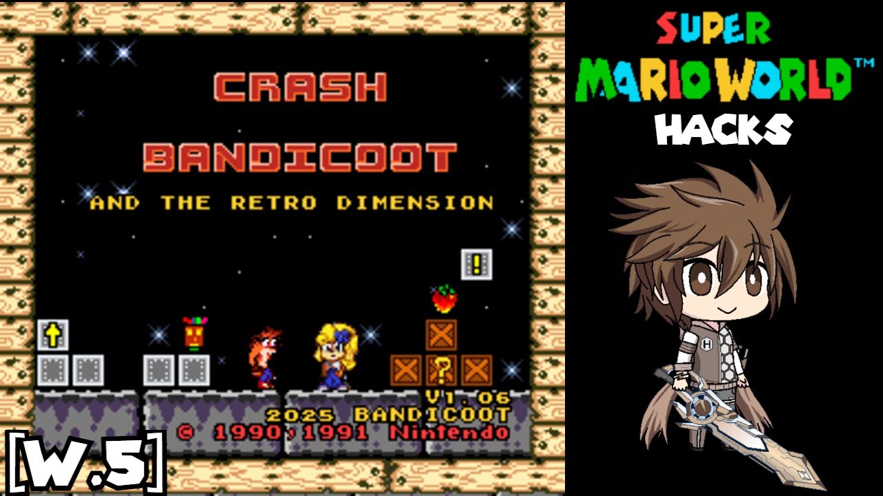 SMW Hack: Crash Bandicoot and the Retro Dimension - World 5