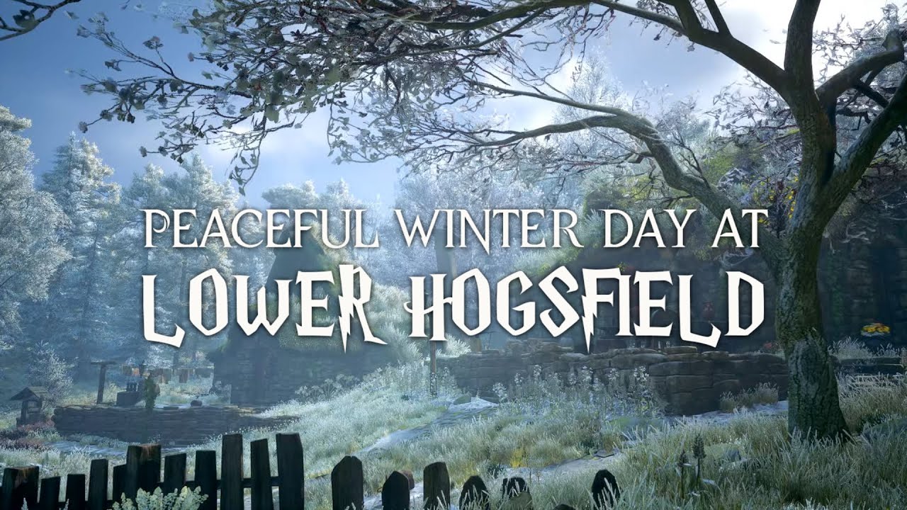 Hogwarts Legacy - Peaceful Winter Day at Lower Hogsfield - Harry Potter Music & Winter Atmosphere