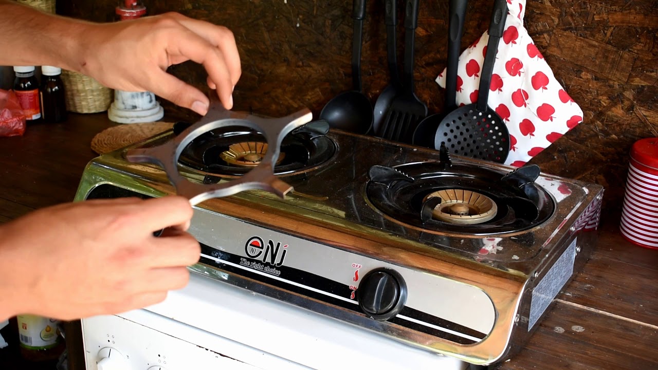 NJ NGB-60 GAS STOVE 2 BURNERS STAINLESS STEEL 60 CM GAS COOKER FOR OUTDOOR CAMPING